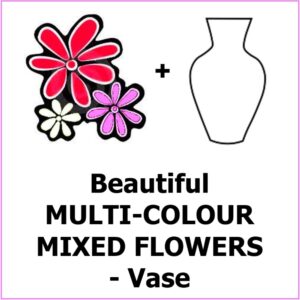 XXXX Baht Multi-Colour Mixed Flowers in Vase