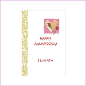 Anniversary Card - Stripe