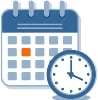 calendar and clock