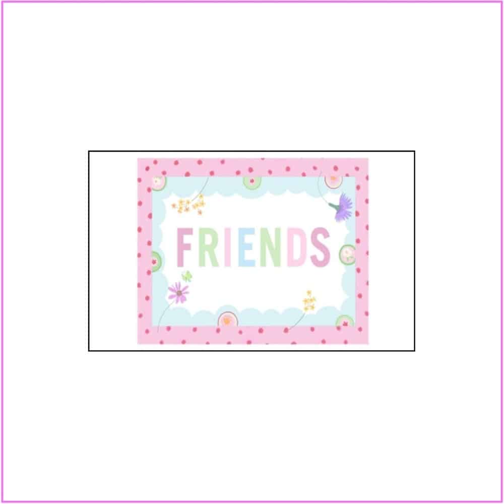 friends card with