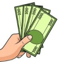 giving cash