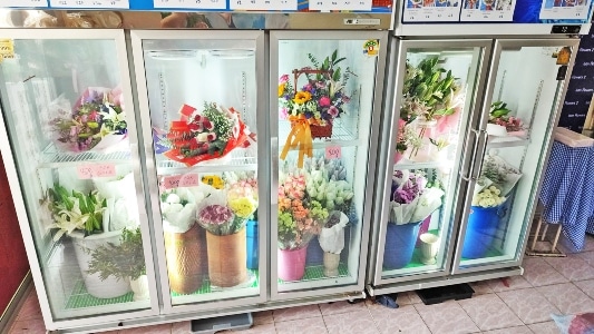 isan flowers 2 chiller cabinets