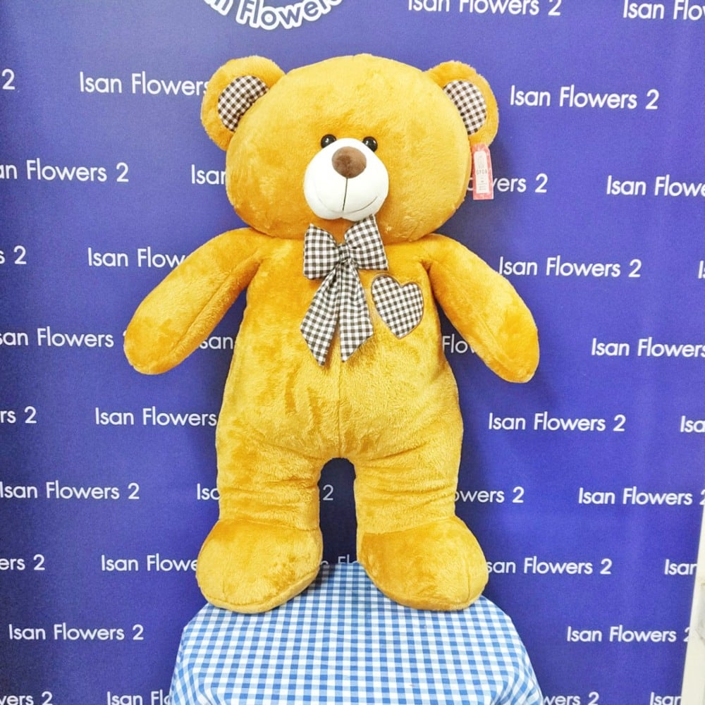 large brown bear soft toy a