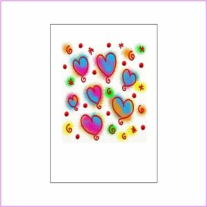 Love Card - Multi-Colour Hearts
