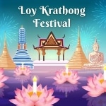 loy krathong float scene