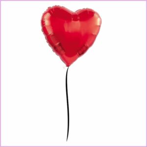 Floating Balloon - Red Heart