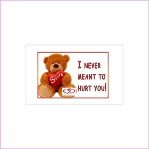 Sorry Card - Bear