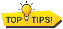 top tips sign